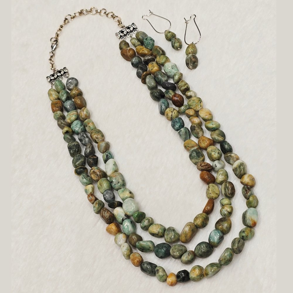 10 Jasper Stone Necklace - Image 1