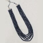 Natural Blue Sapphire Beaded Necklace - Image 2