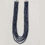Natural Blue Sapphire Beaded Necklace - Image 3