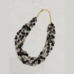 Black Rutile Stone Necklace - Image 2