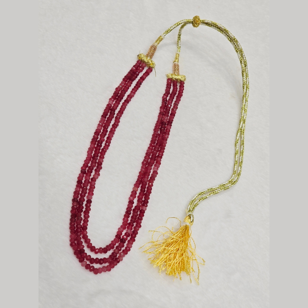 2 Natural Ruby Beaded Necklace - Image 1