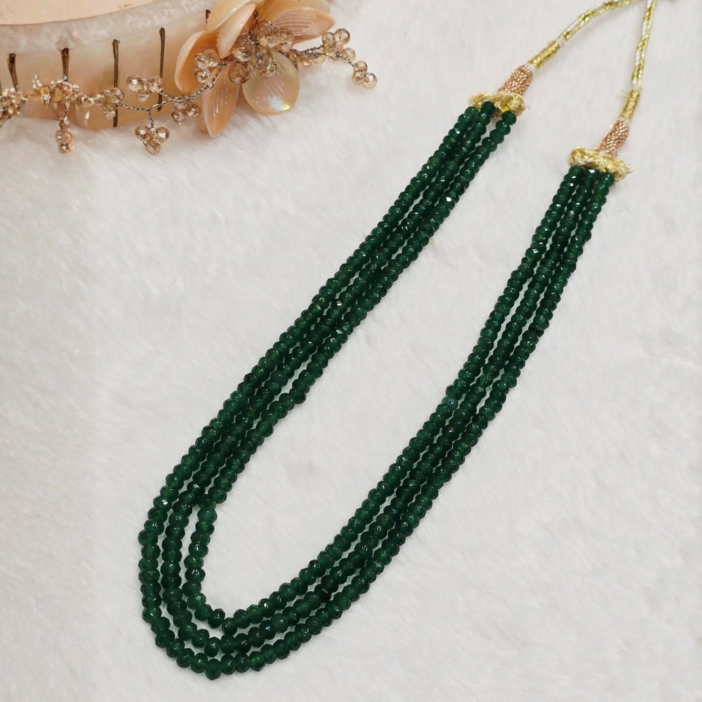 1-16.jpg Green Beaded Necklace - Image 1