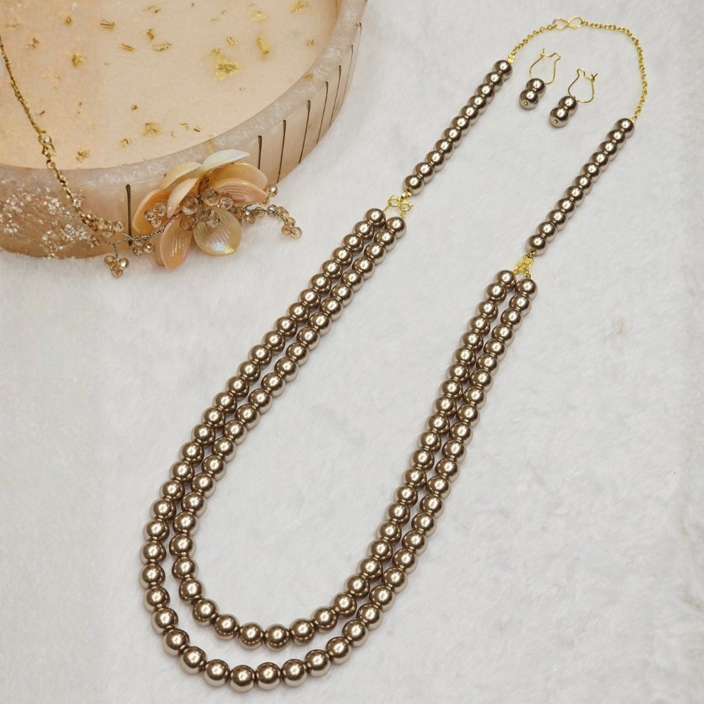 1-31.jpg Metallic Shade Pearl Necklace - Image 1