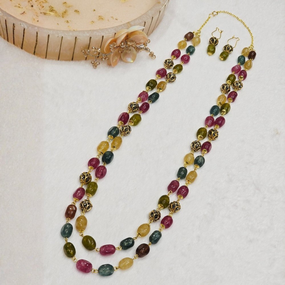 1-76.jpg Agate Stone Necklace - Image 1