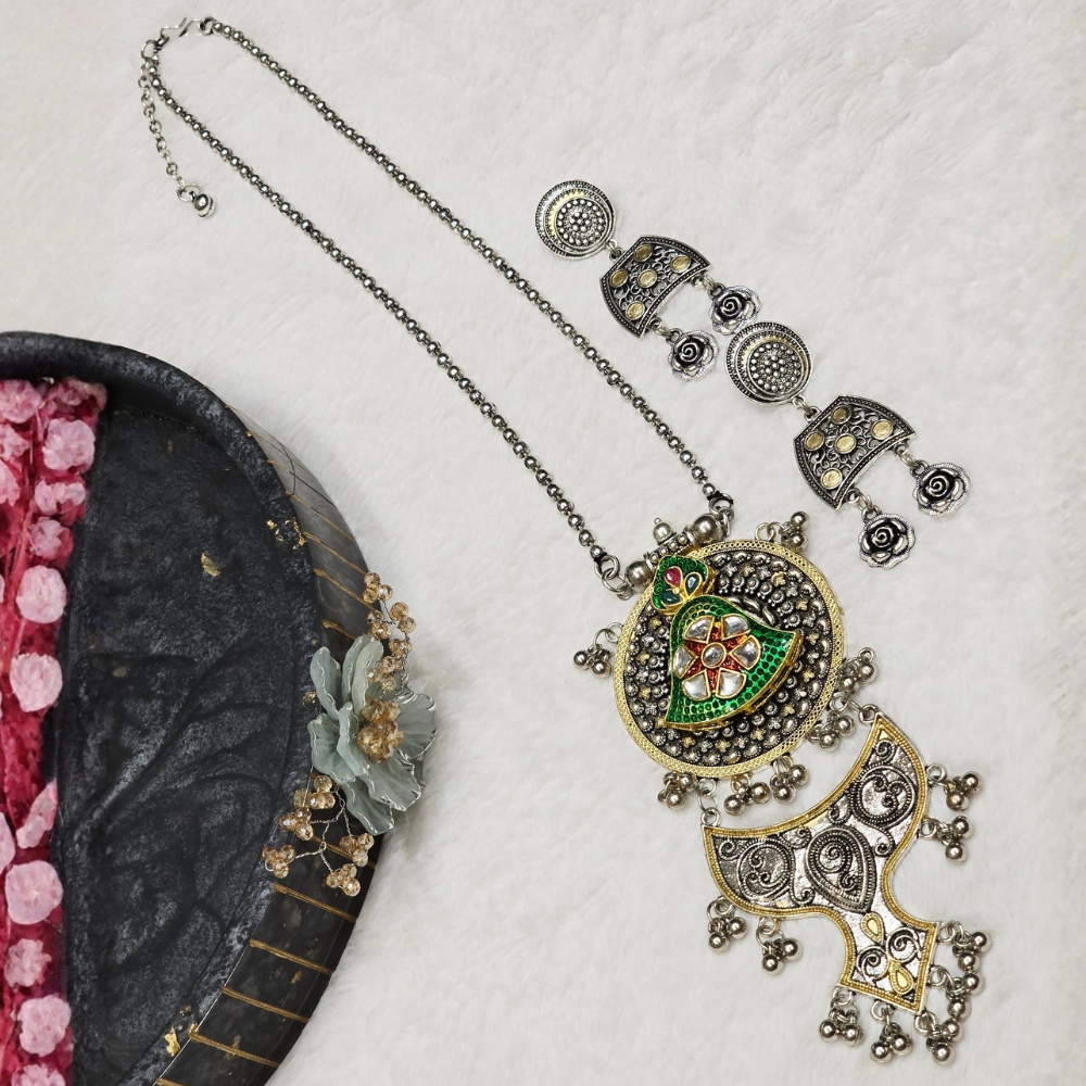 1-80.jpg Oxidized Necklace - Image 1