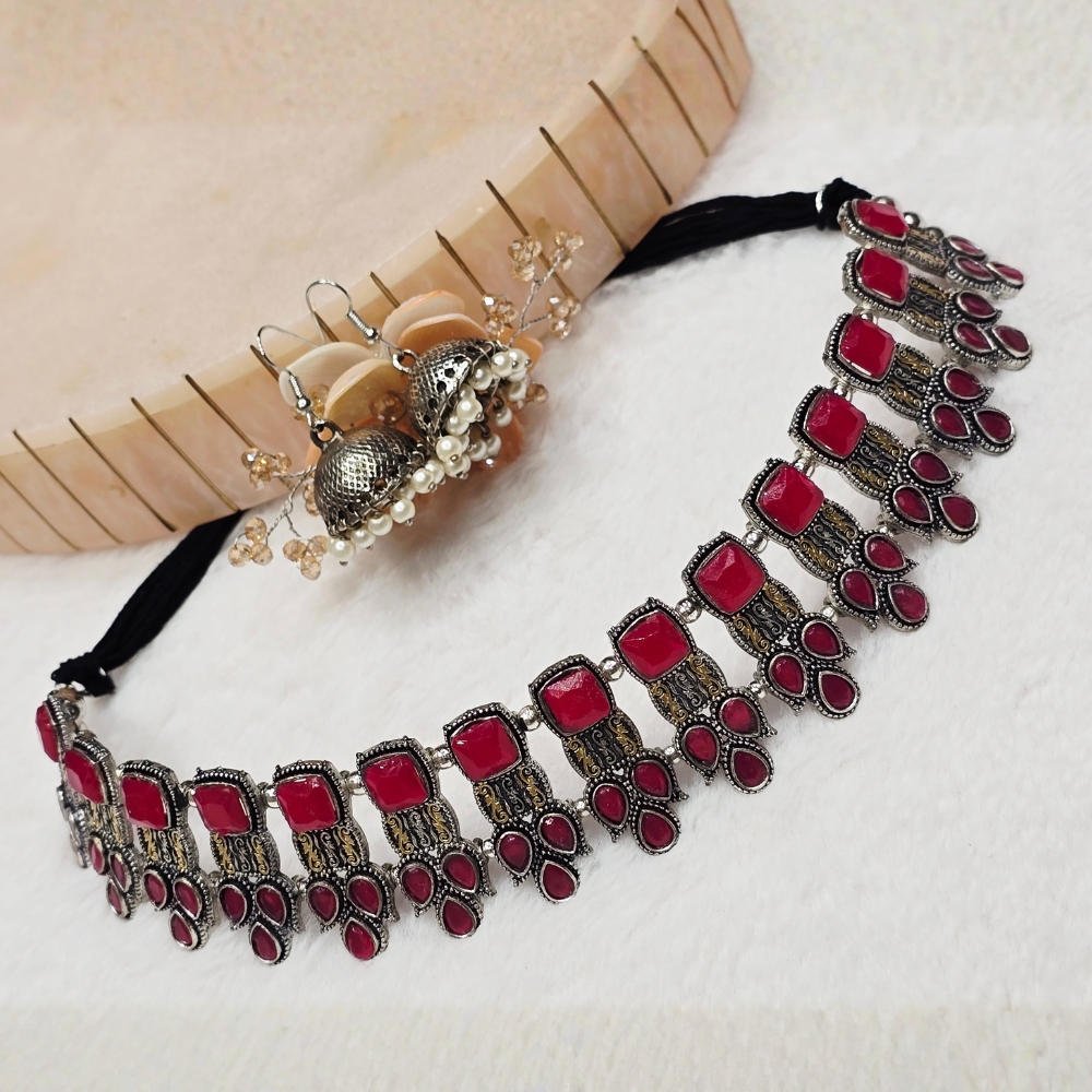 1-97.jpg Oxidized Necklace - Image 1