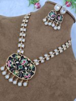 Amrapali 22 Carat Gold Plated Artificial Necklace Set for Women - Image 3