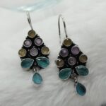 Multicolor Brass Earrings