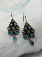 Multicolor Brass Earrings