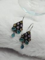 Multicolor Brass Earrings - Image 3