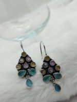 Multicolor Brass Earrings - Image 4