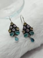 Multicolor Brass Earrings - Image 2