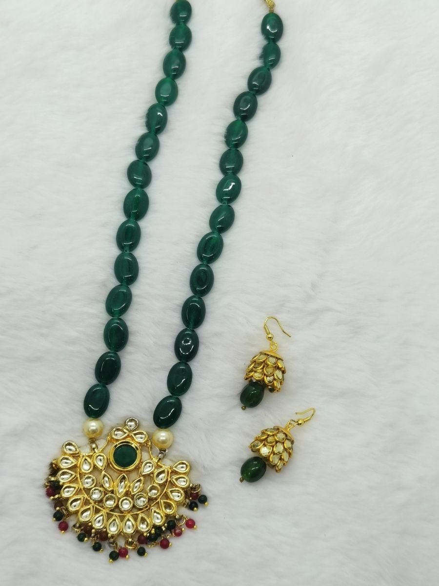 158.jpg Jadau Necklace Set - Image 1