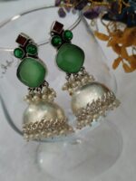 Real Monalisa Stone Earrings - Image 2