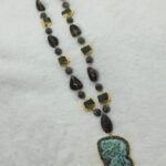 Agate and Barook Pearl Necklace