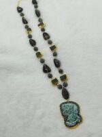 Agate and Barook Pearl Necklace