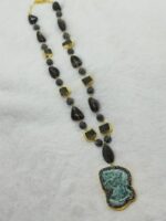 Agate and Barook Pearl Necklace - Image 3