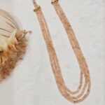 Peach Beaded Necklace - Image 2