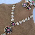 Amrapali Semi-Precious Stone & Polki Necklace Set for Women