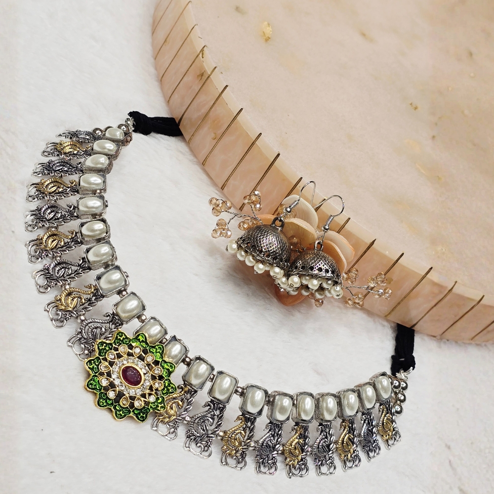 3-100.jpg Oxidized Necklace - Image 1