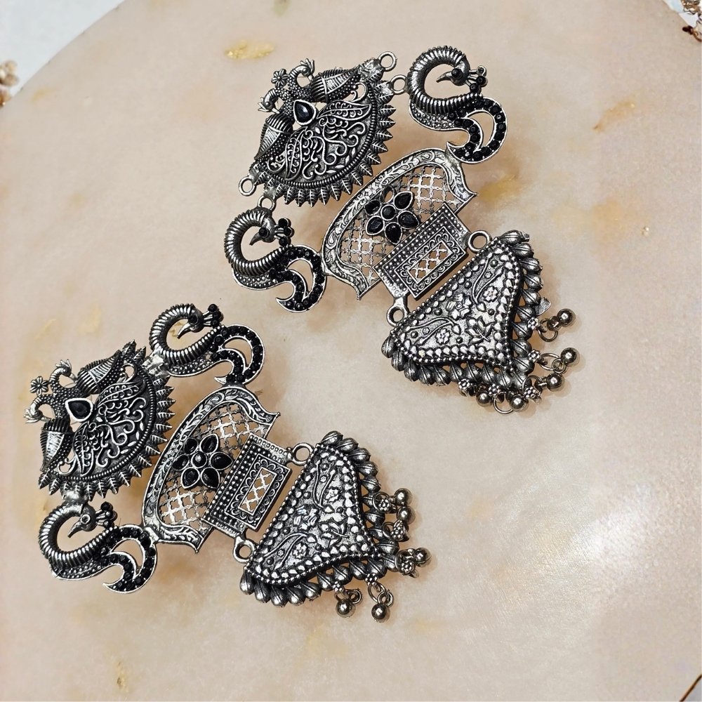 3-113.jpg Oxidized Earrings - Image 1