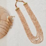 Peach Beaded Necklace