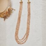 Peach Beaded Necklace - Image 3