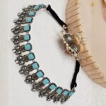 Blue Oxidized Necklace - Image 2