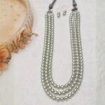 Silverish Gray Pearl Necklace - Image 4
