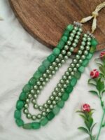 Agate and Shell Pearls Necklace