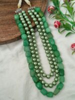 Agate and Shell Pearls Necklace - Image 4
