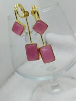 Rose Quartz Earrings - Image 4