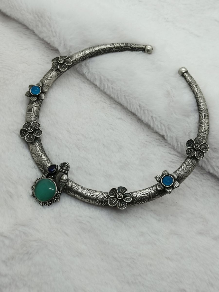 68-1.jpg Oxidized Necklace - Image 1