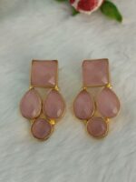 Rose Quartz Earrings - Image 4