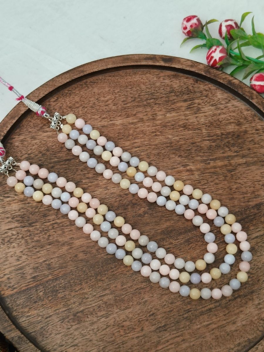 8-1.jpg Morganite Stone Necklace - Image 1