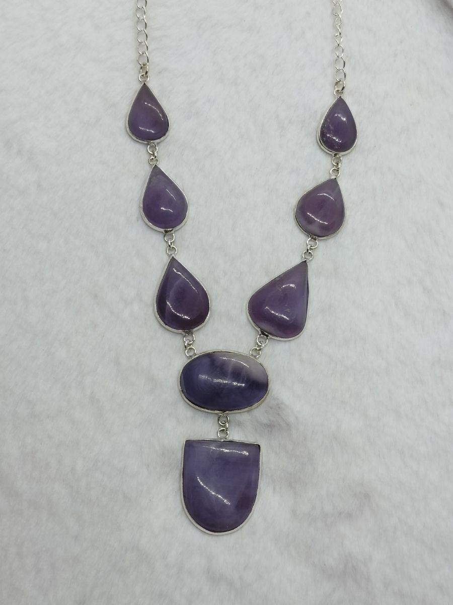 80-1.jpg Stone Necklace - Image 1