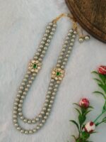 Polki Pearl Necklace - Image 3