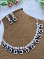 American Diamond & Stone Studded Necklace Set for Women - Image 2